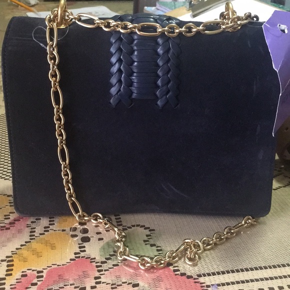 A NEW! ALTUZARRA NAVY BLUE CROSSBODY HANDBAG - Picture 2 of 4